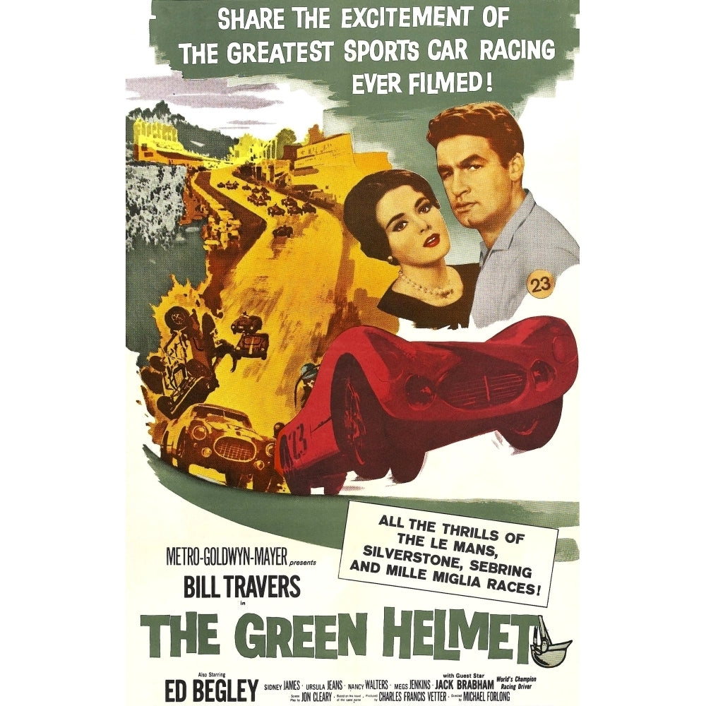 The Green Helmet From Left: Nancy Walters Bill Travers 1961. Movie Poster Masterprint Image 2