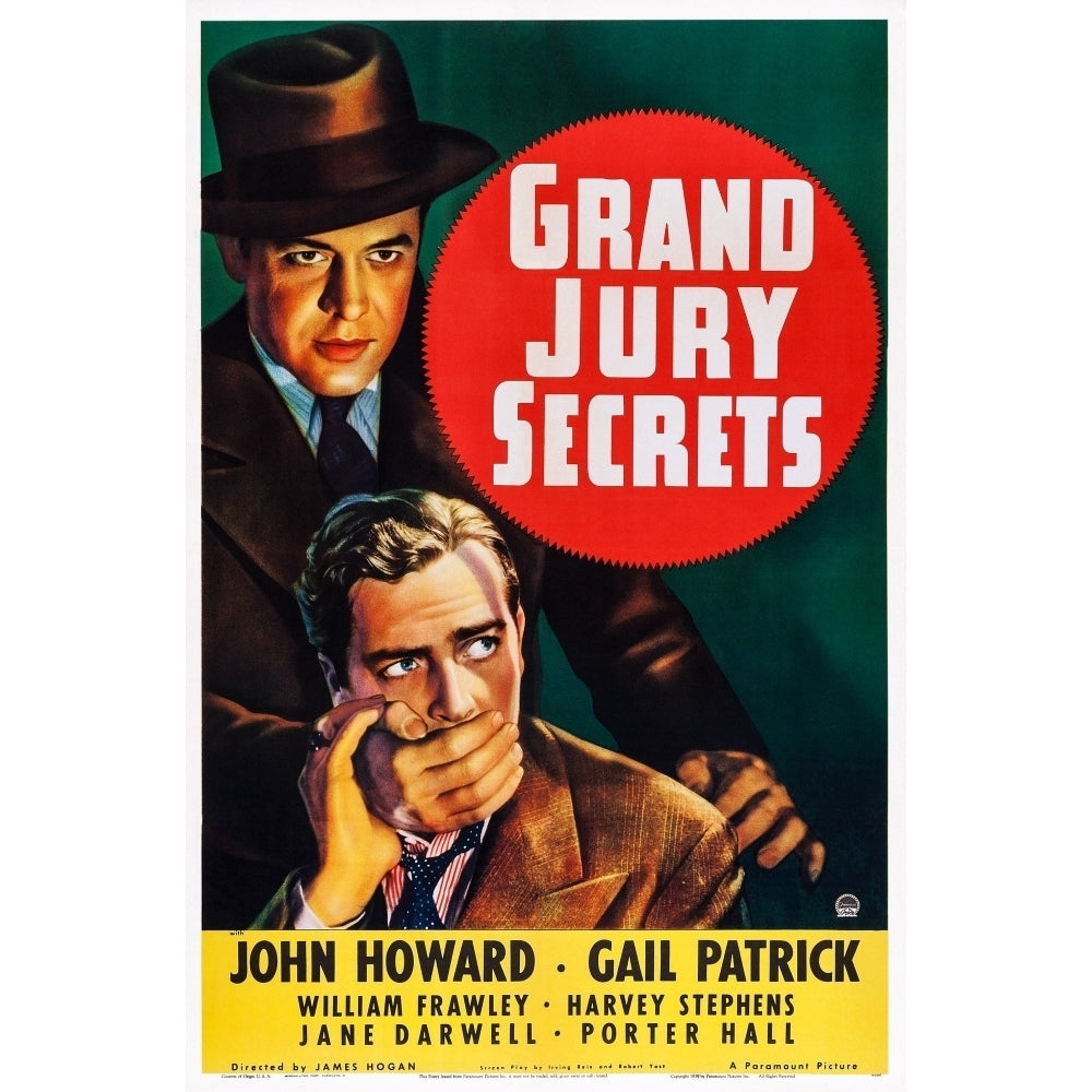 Grand Jury Secrets Us Poster Art From Left: Harvey Stephens John Howard 1939 Movie Poster Masterprint Image 2