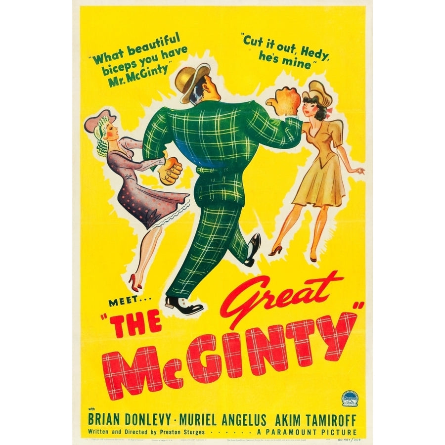 The Great Mcginty Us Poster Art 1940. Movie Poster Masterprint Image 1