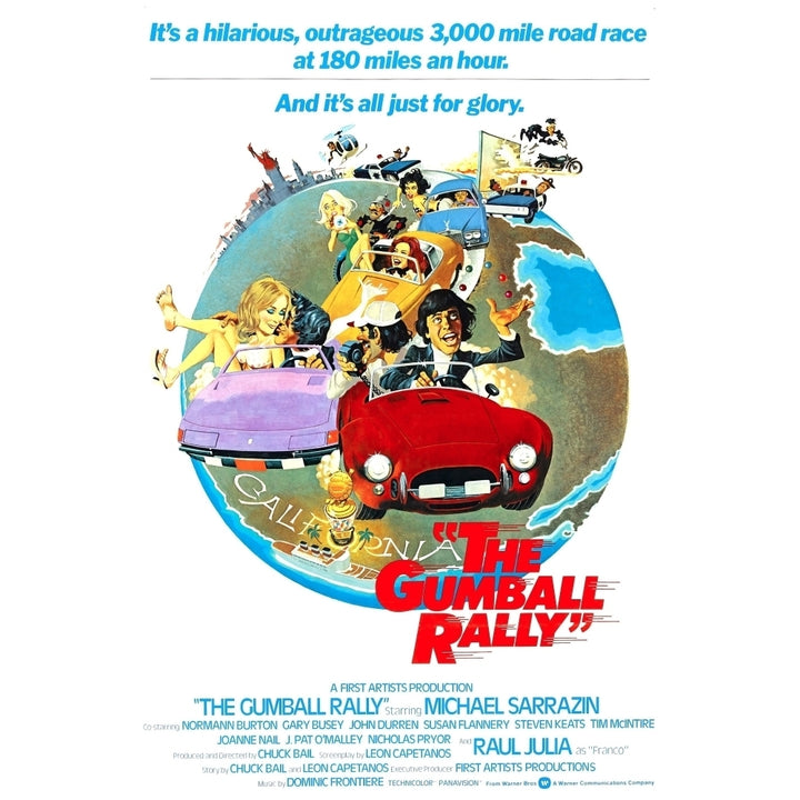 The Gumball Rally Michael Sarrazin 1976 Movie Poster Masterprint Image 2