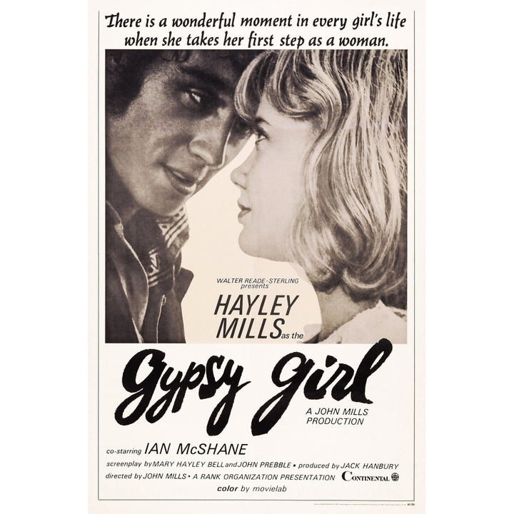 Gypsy Girl L-R: Ian Mcshane Hayley Mills On Poster Art 1965. Movie Poster Masterprint Image 1