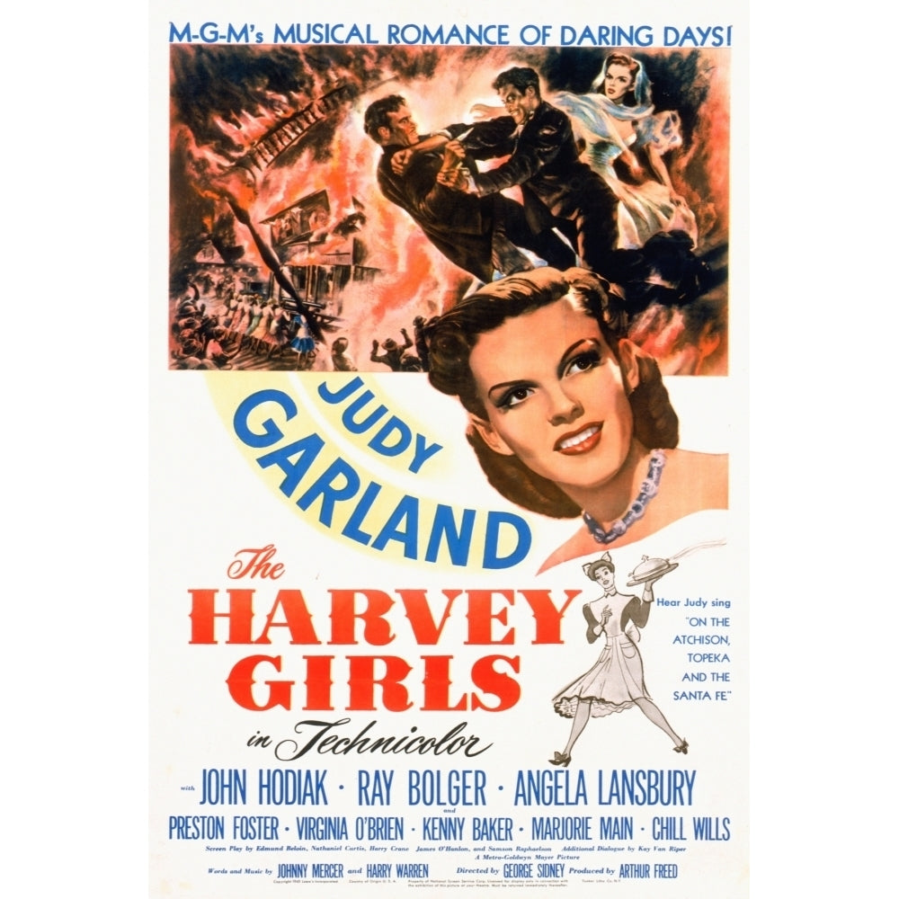 The Harvey Girls Judy Garland 1946 Movie Poster Masterprint Image 2