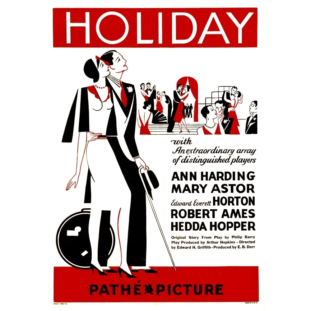 Holiday Poster Art 1930 Movie Poster Masterprint Image 1