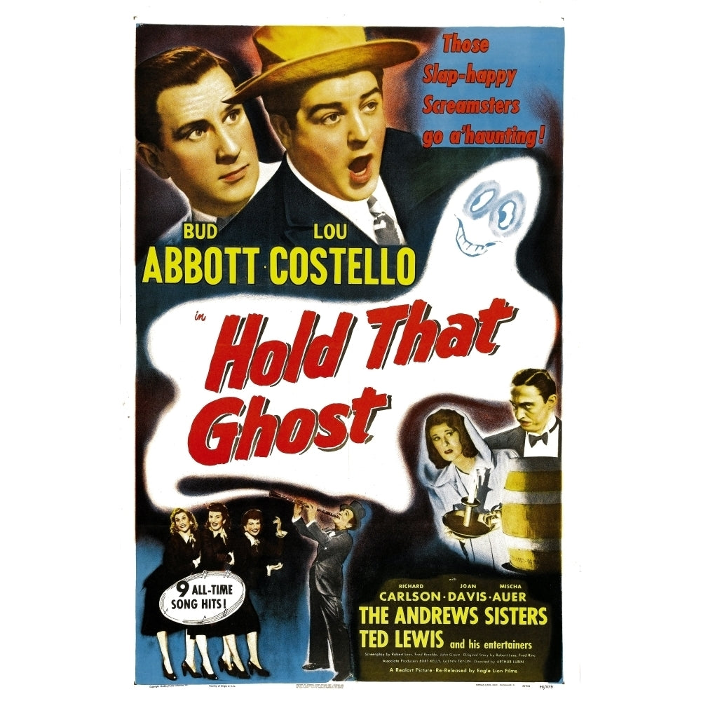 Hold That Ghost Movie Poster Masterprint Image 1