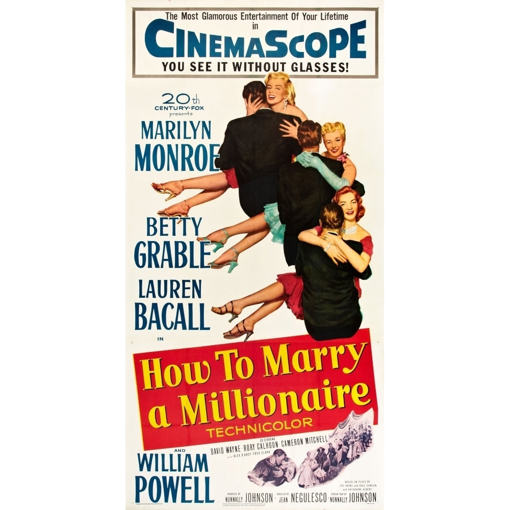 How To Marry A Millionaire Movie Poster Masterprint Image 1