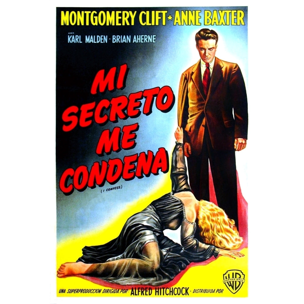 I Confess Montgomery Clift 1953 Movie Poster Masterprint Image 2