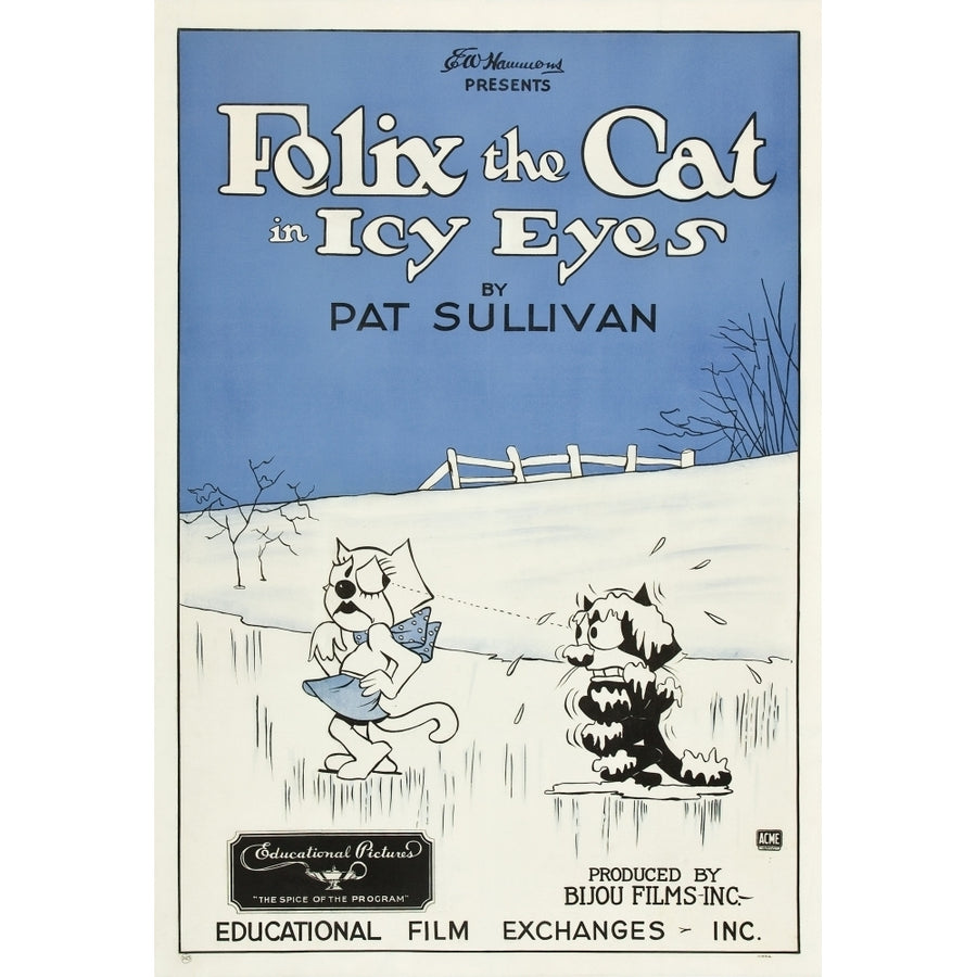 Icy Eyes L-R: Peaches Felix The Cat On Us Poster Art 1927 Movie Poster Masterprint Image 1