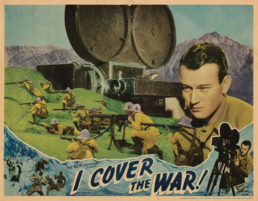 I Cover The War Lobbycard John Wayne 1937 Movie Poster Masterprint Image 1