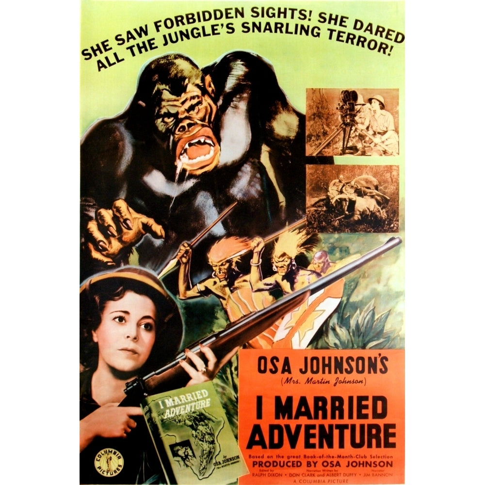 I Married Adventure Bottom Left: Osa Johnson 1940 Movie Poster Masterprint Image 1