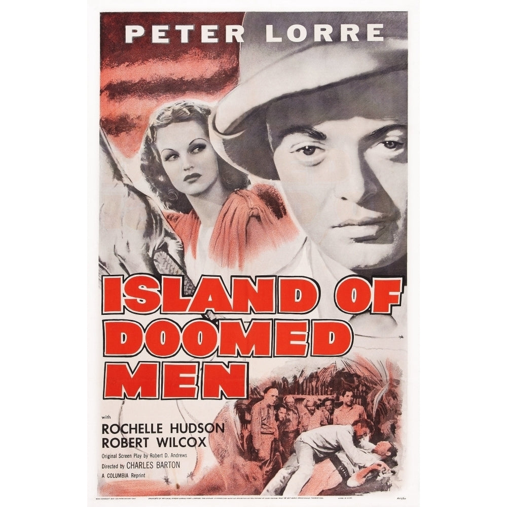 Island Of Doomed Men L-R: Rochelle Hudson Peter Lorre On Poster Art 1940. Movie Poster Masterprint Image 1