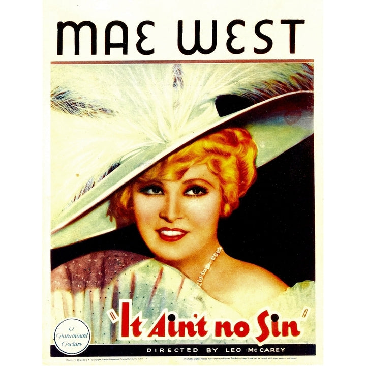 Belle Of The Nineties Mae West 1934. Movie Poster Masterprint Image 1