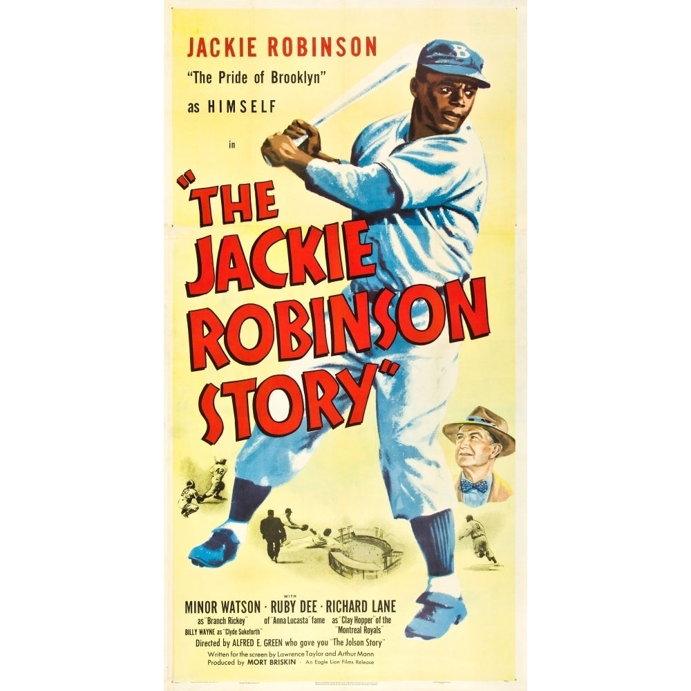 The Jackie Robinson Story L-R: Jackie Robinson Minor Watson On Poster Art 1950. Movie Poster Masterprint Image 2