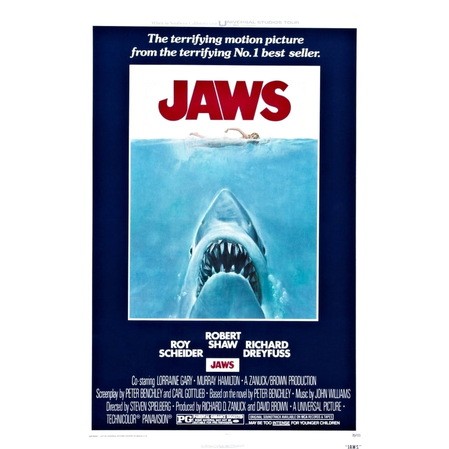 Jaws Australian Poster 1975 Movie Poster Masterprint Image 1