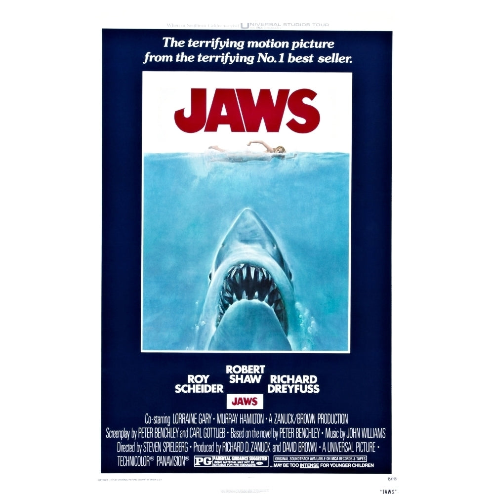 Jaws Australian Poster 1975 Movie Poster Masterprint Image 2