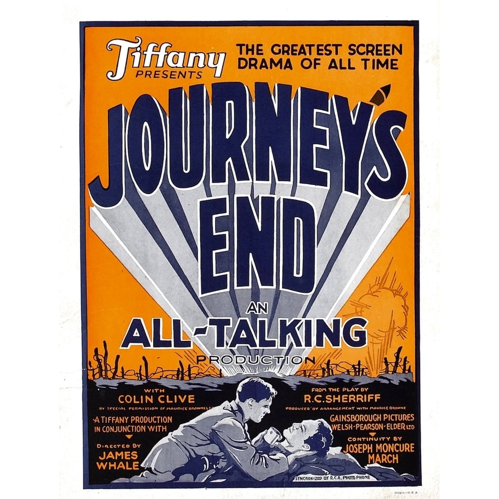 JourneyS End Window Card 1930. Movie Poster Masterprint Image 1