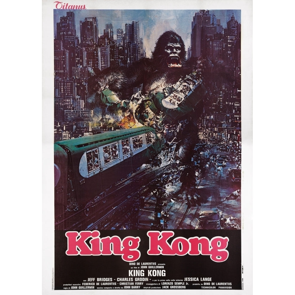 King Kong Italian Poster Art 1976 ??Paramount Pictures/ Courtesy: Everett Collection Movie Poster Masterprint Image 2