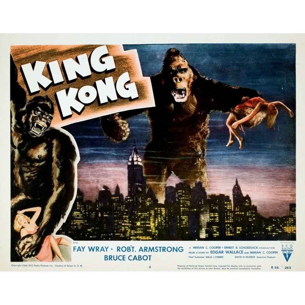 King Kong Fay Wray 1933. Movie Poster Masterprint Image 2