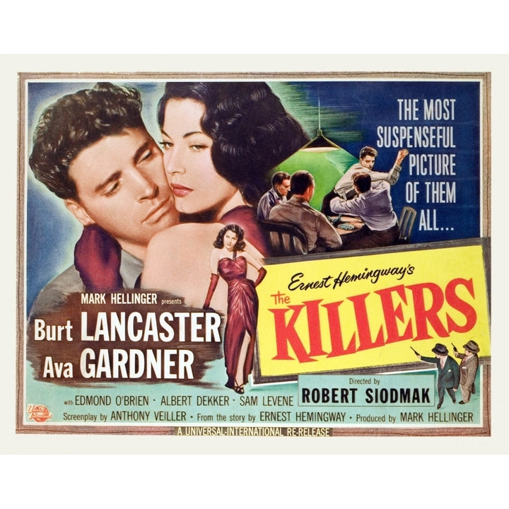 The Killers Burt Lancaster Ava Gardner 1946. Movie Poster Masterprint Image 1