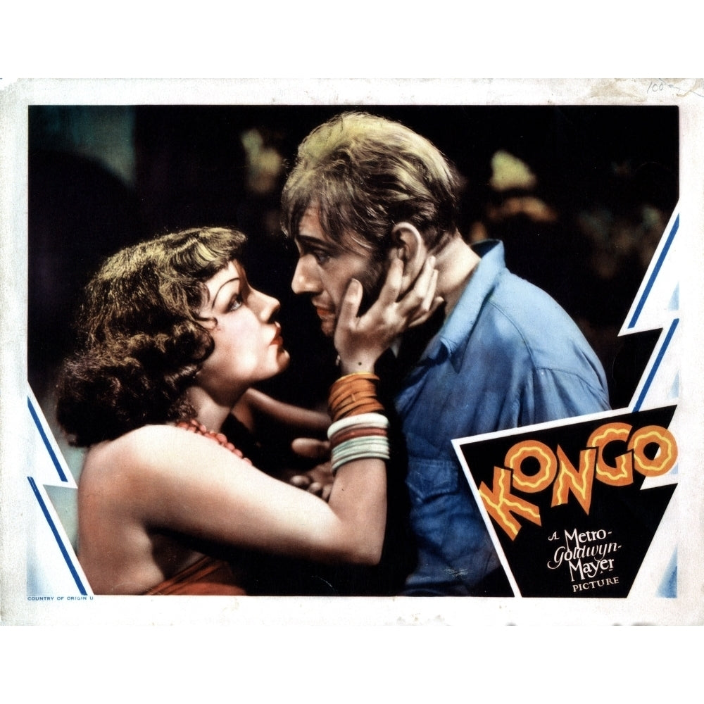 Kongo From Left Lupe Velez Conrad Nagel 1932 Movie Poster Masterprint Image 1