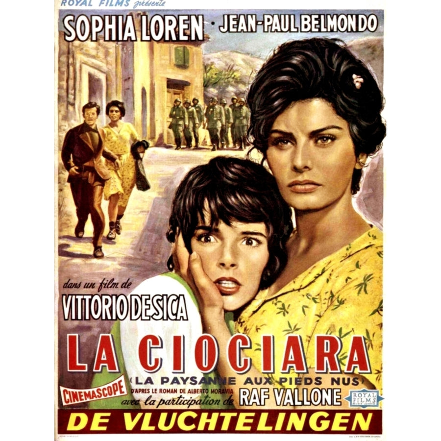 Two Women  Eleonora Brown Sophia Loren On Belgian Poster Art 1960 Movie Poster Masterprint Image 1