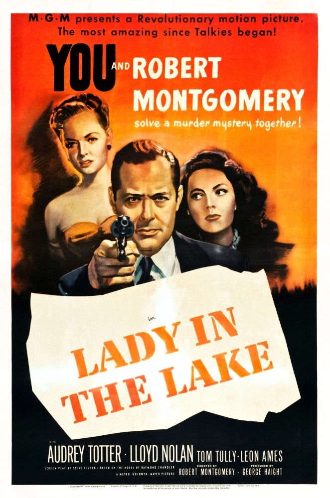 Lady In The Lake Audrey Totter Robert Montgomery Jayne Meadows 1947 Movie Poster Masterprint Image 1