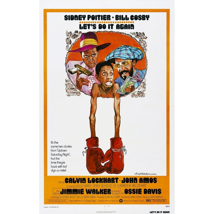 LetS Do It Again Us Poster From Left: John Amos Jimmie Walker Bill Cosby 1975 Movie Poster Masterprint Image 2