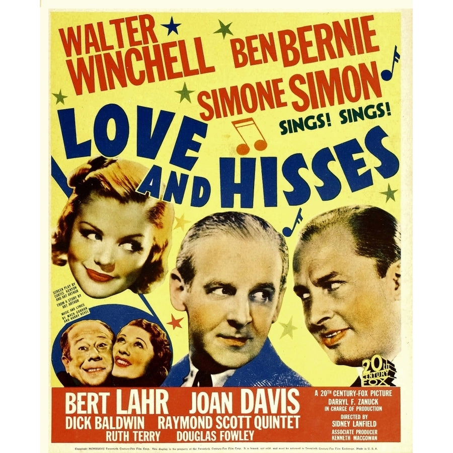 Love And Hisses Movie Poster Masterprint Image 1