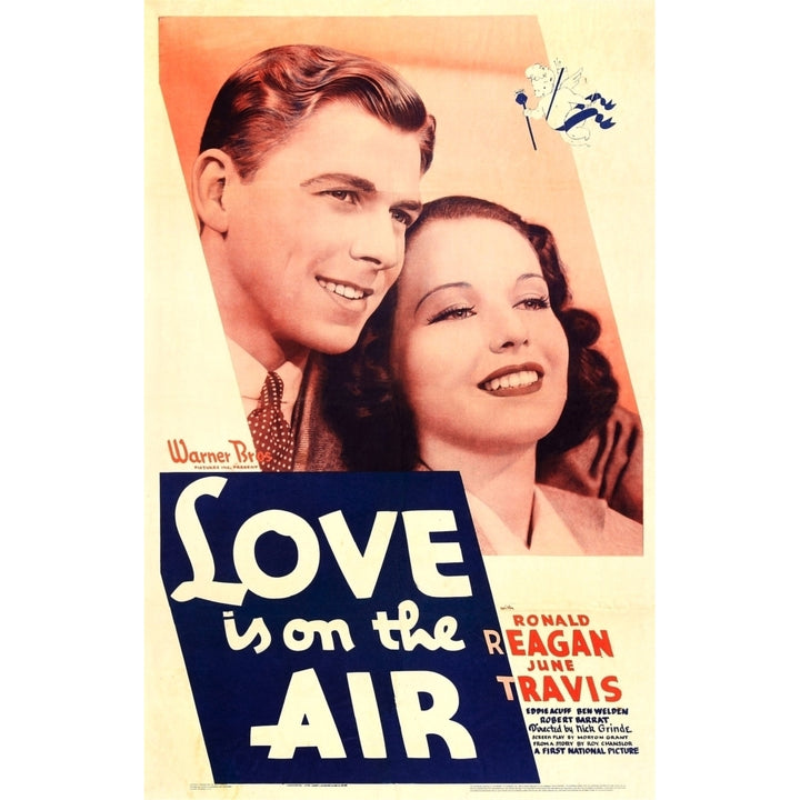 Love Is On The Air Us Poster Art From Left: Ronald Reagan June Travis 1937 Movie Poster Masterprint Image 1