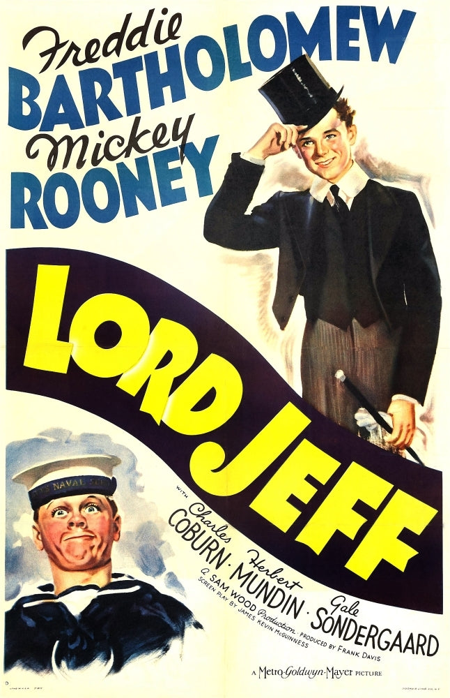 Lord Jeff Us Poster Art From Left: Mickey Rooney Freddie Bartholomew 1938 Movie Poster Masterprint Image 1