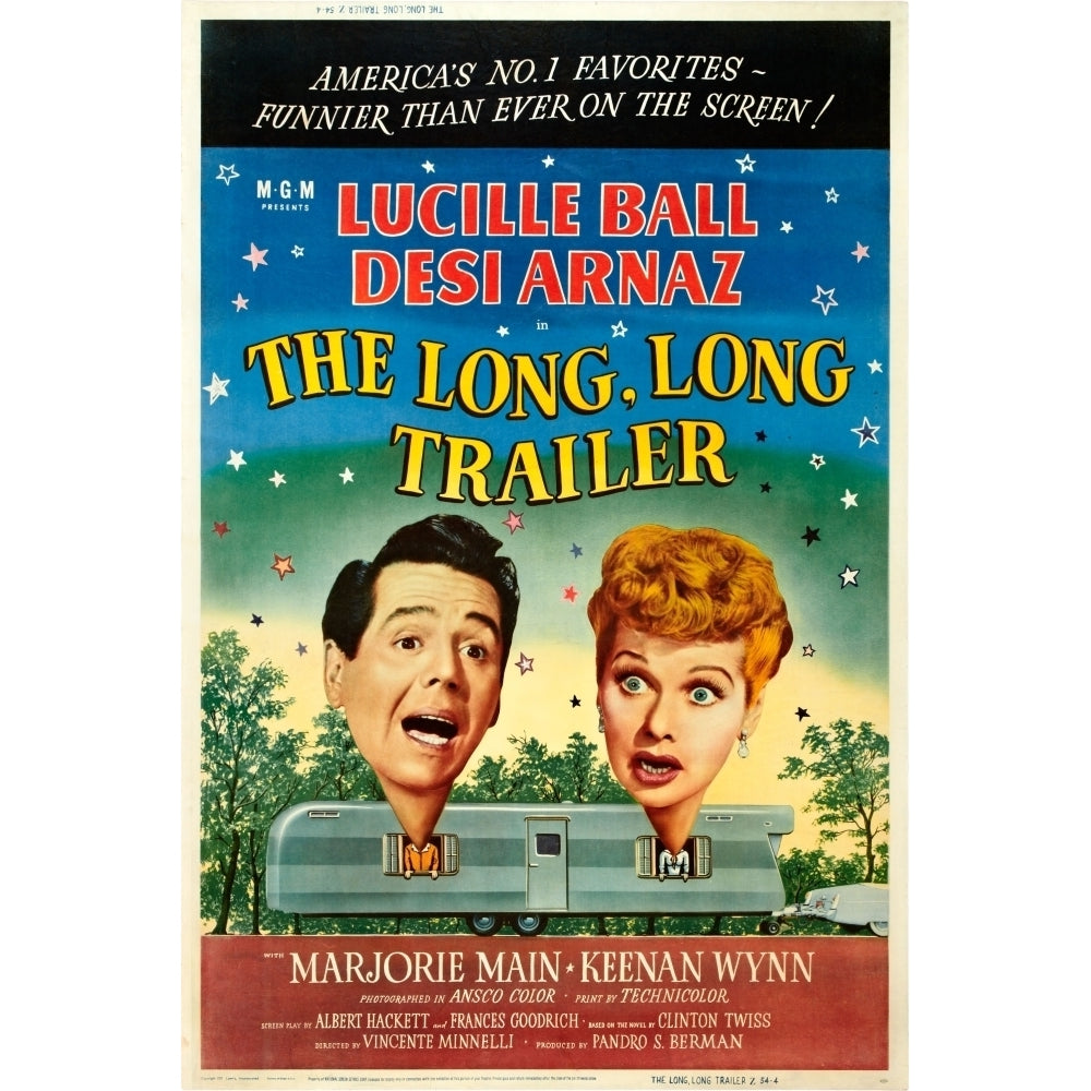 The Long Long Trailer Movie Poster Masterprint Image 1