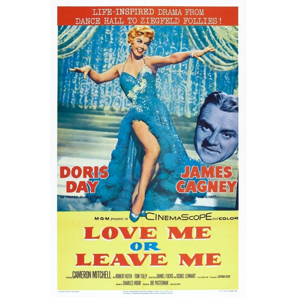 Love Me Or Leave Me From Left: Doris Day James Cagney 1955 Movie Poster Masterprint Image 1