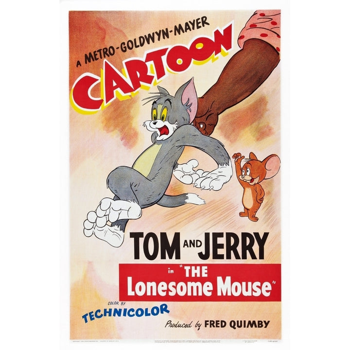 The Lonesome Mouse Us Poster Art From Left: Tom And Jerry 1943 Movie Poster Masterprint Image 1