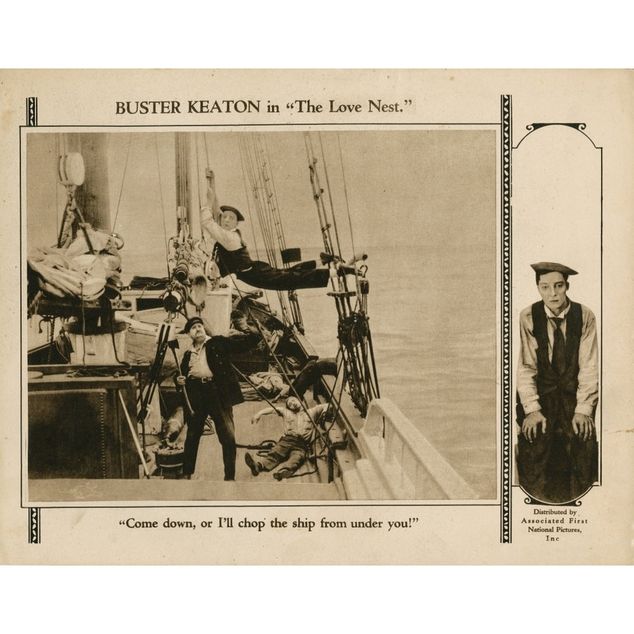 The Love Nest Lobbycard Joe Roberts Buster Keaton 1923 Movie Poster Masterprint Image 1