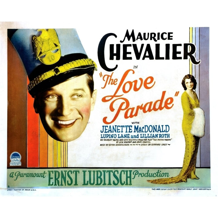 The Love Parade From Left Maurice Chevalier Jeanette Macdonald 1929 Movie Poster Masterprint Image 1