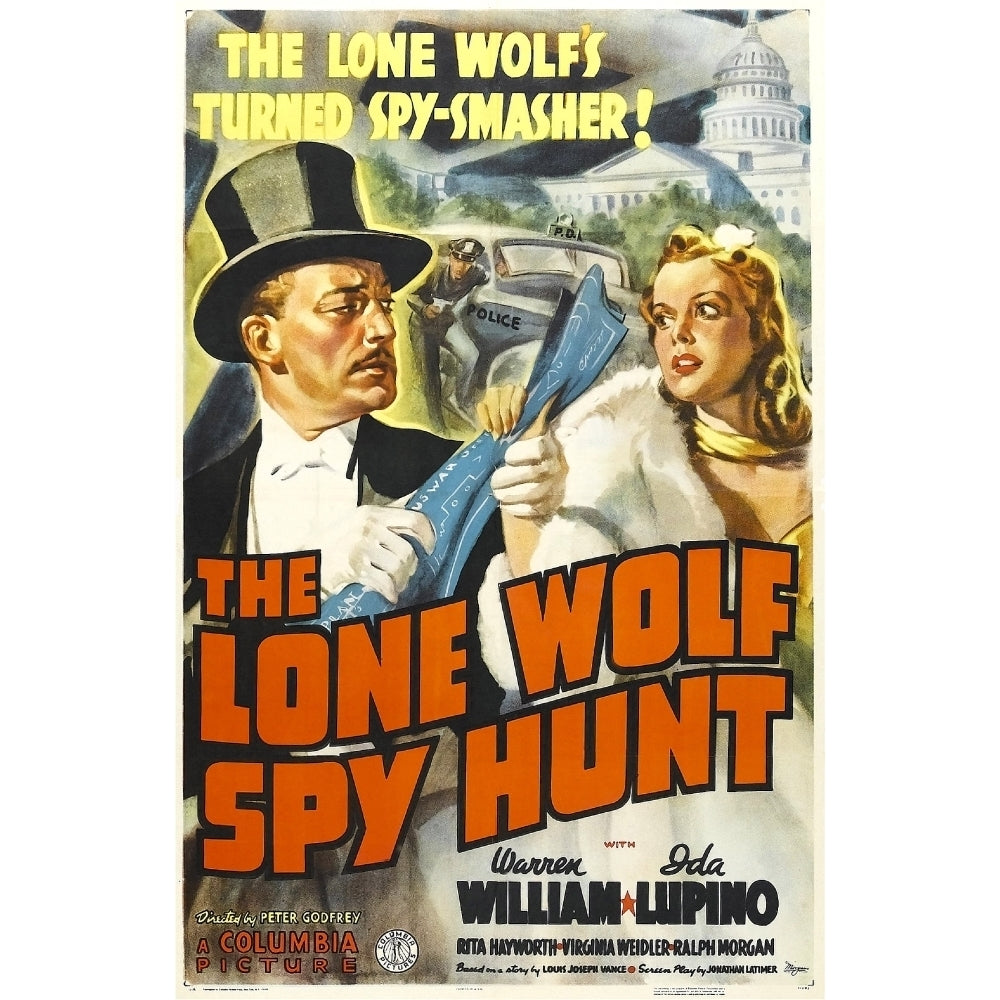 The Lone Wolf Spy Hunt Us Poster Art From Left: Warren William Ida Lupino 1939 Movie Poster Masterprint Image 2