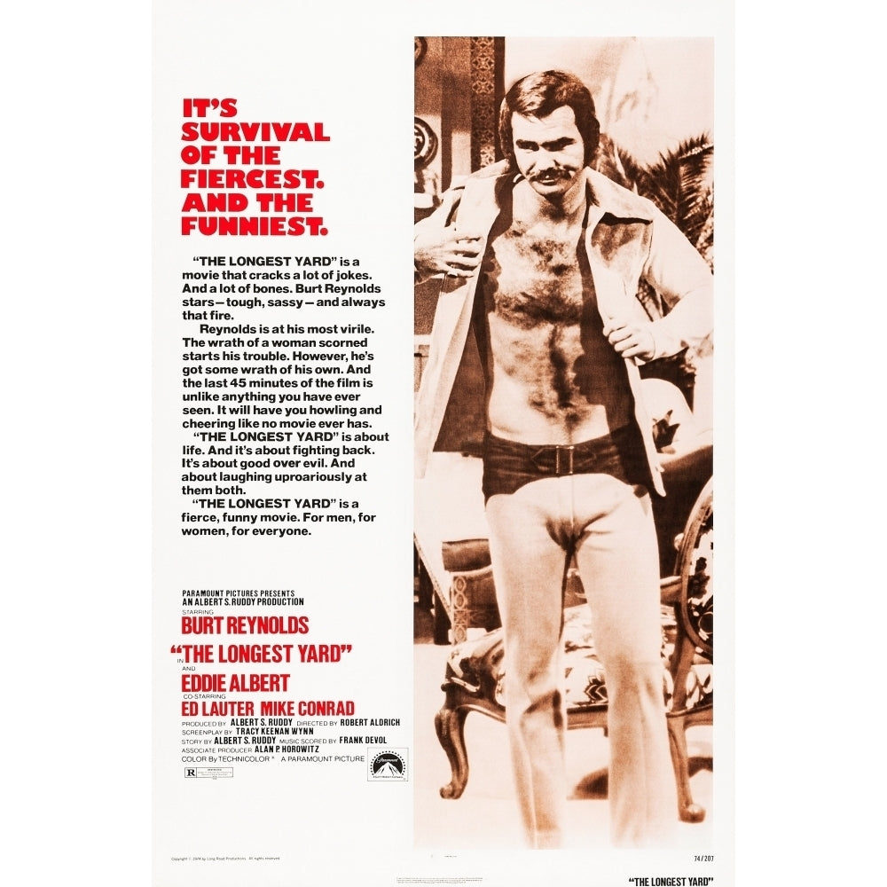 The Longest Yard Us Poster Art Burt Reynolds 1974 Movie Poster Masterprint Image 2