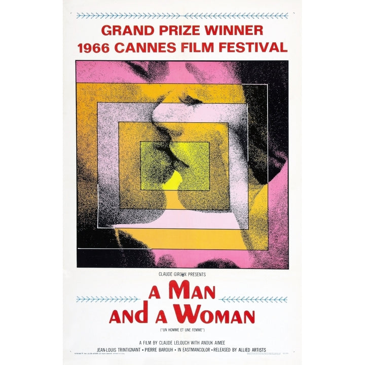 A Man And A Woman Movie Poster Masterprint Image 1