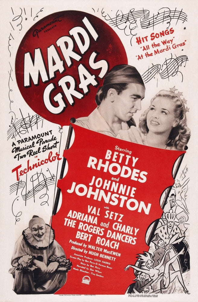 Mardi Gras Us Poster Art From Left: Johnnie Johnston Betty Jane Rhodes 1943 Movie Poster Masterprint Image 1