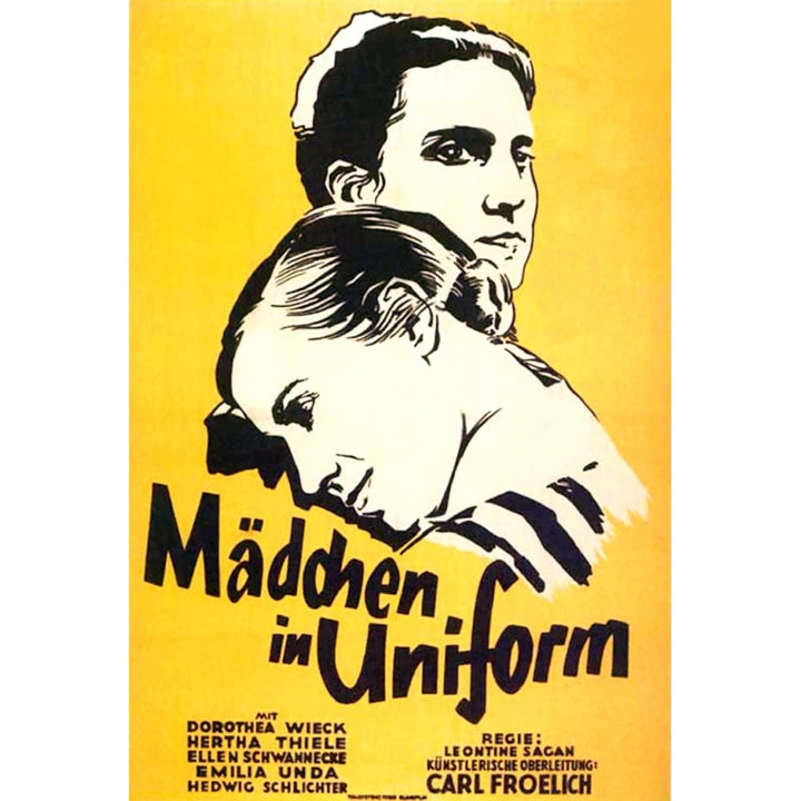 Madchen In Uniform From Top On German Poster Art: Dorothea Wieck Hertha Thiele 1931 Movie Poster Masterprint Image 1