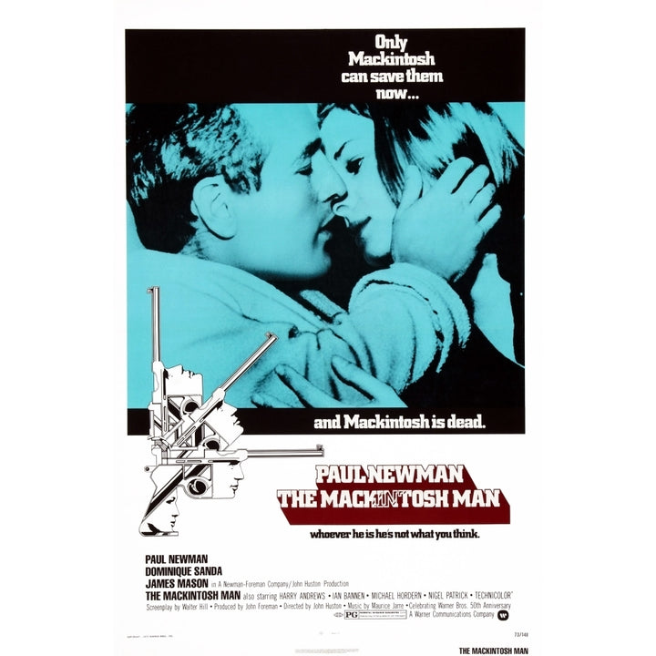 The Mackintosh Man Us Poster Art From Left: Paul Newman Dominique Sanda 1973 Movie Poster Masterprint Image 1