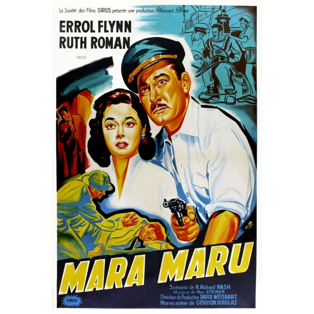 Maru Maru Ruth Roman Errol Flynn 1952. Movie Poster Masterprint Image 1