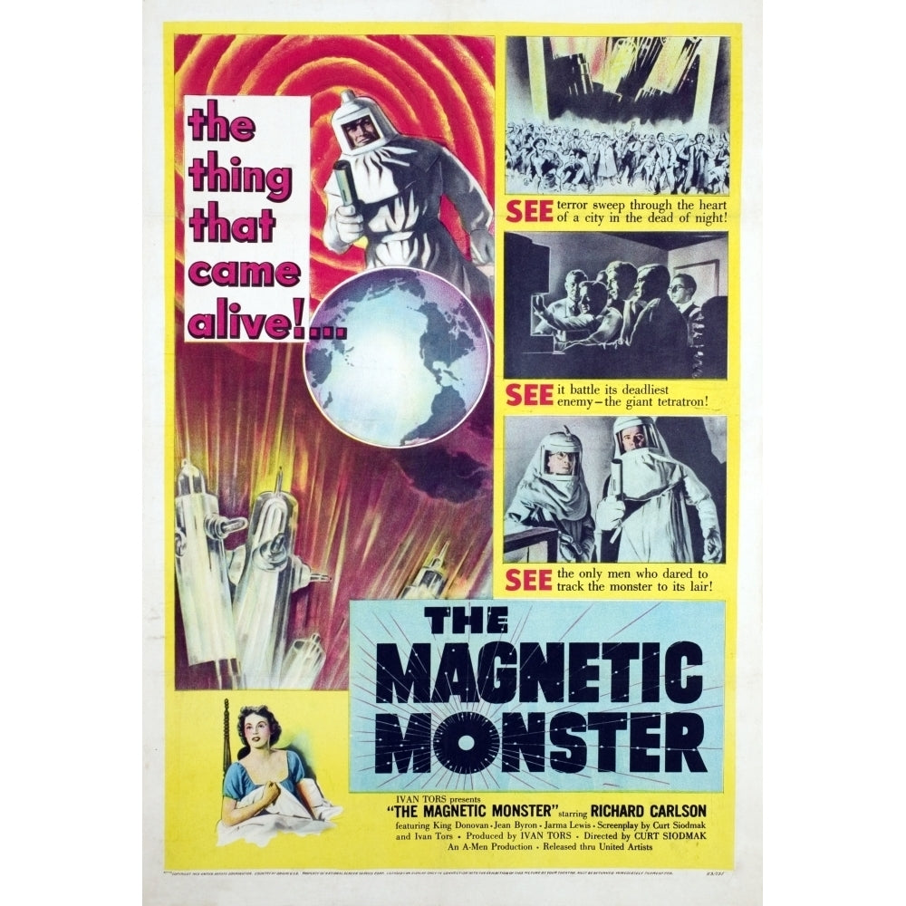 The Magnetic Monster 1953. Movie Poster Masterprint Image 2