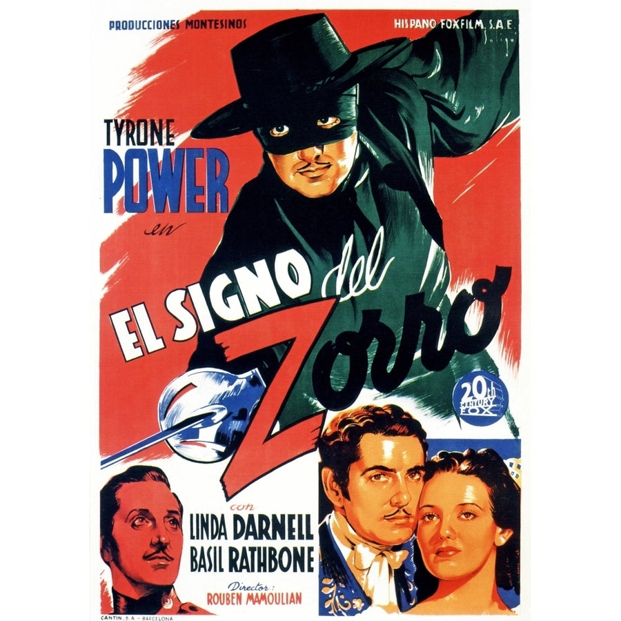 The Mark Of Zorro Movie Poster Masterprint Image 1