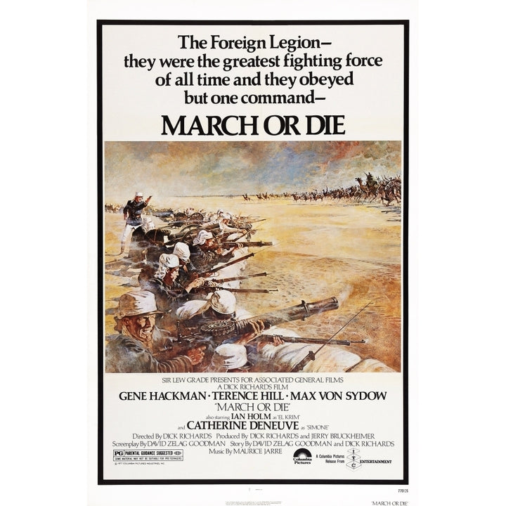 March Or Die Us Poster Art 1977 Movie Poster Masterprint Image 1