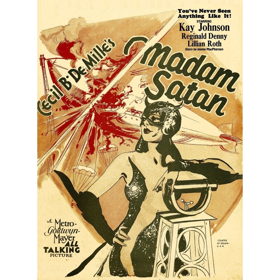 Madam Satan Kay Johnson Window Card 1930. Movie Poster Masterprint Image 1