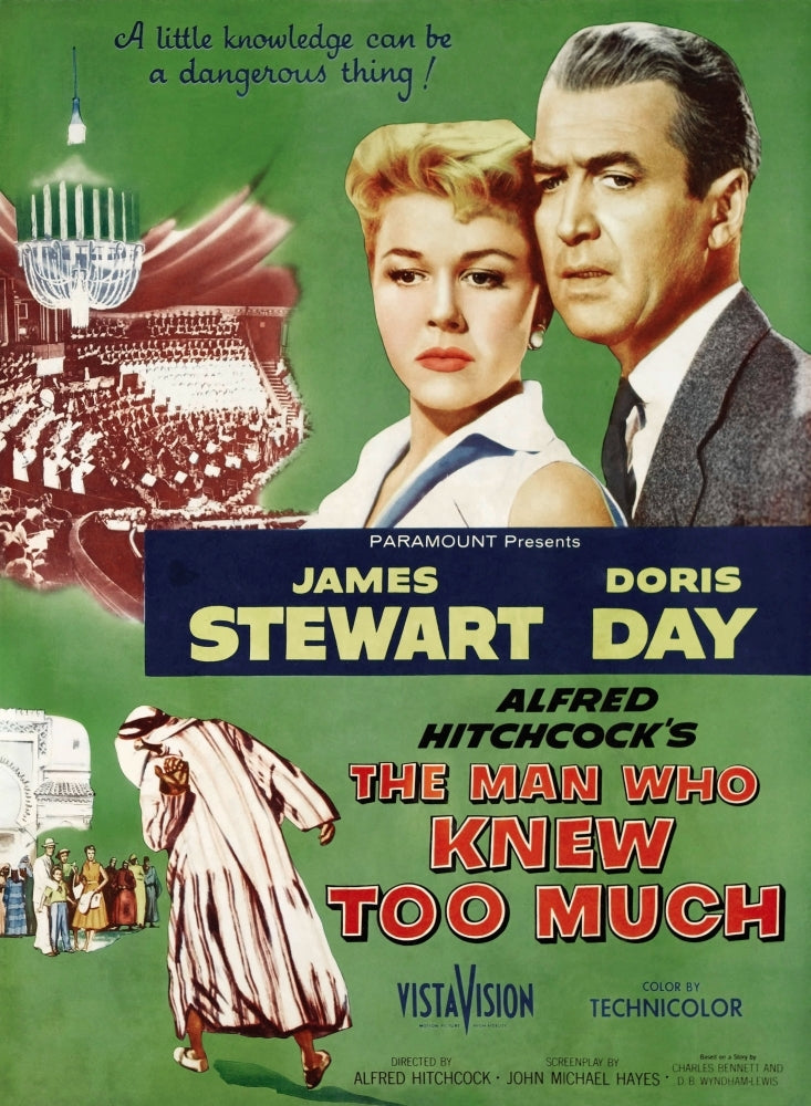 The Man Who Knew Too Much Top From Left: Doris Day James Stewart 1956. Movie Poster Masterprint Image 1