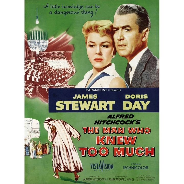 The Man Who Knew Too Much Top From Left: Doris Day James Stewart 1956. Movie Poster Masterprint Image 1