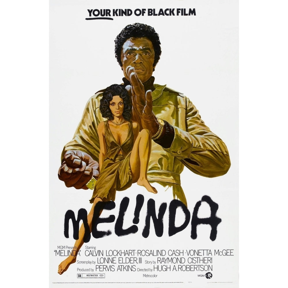 Melinda Us Poster Calvin Lockhart Rosalind Cash 1972 Movie Poster Masterprint Image 1