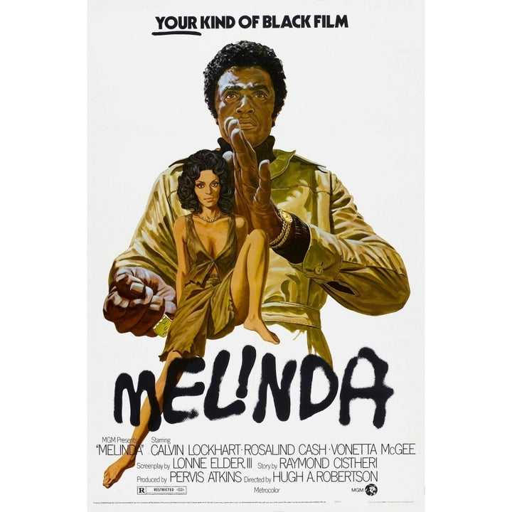 Melinda Us Poster Calvin Lockhart Rosalind Cash 1972 Movie Poster Masterprint Image 1