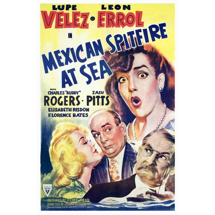 Mexican Spitfire At Sea Lupe Velez Marion Martin Leon Errol Harry Holman 1942. Movie Poster Masterprint Image 1